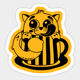 Cat animal silhouette Sticker